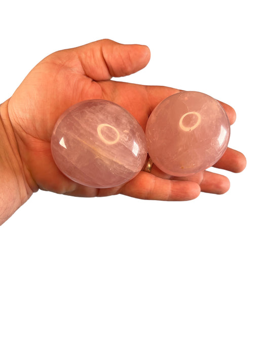 Rose Quartz Palm Stone