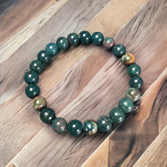 Bloodstone Bracelet 8mm