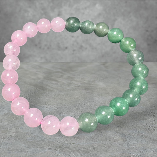 Rose Quartz & Aventurine bracelet