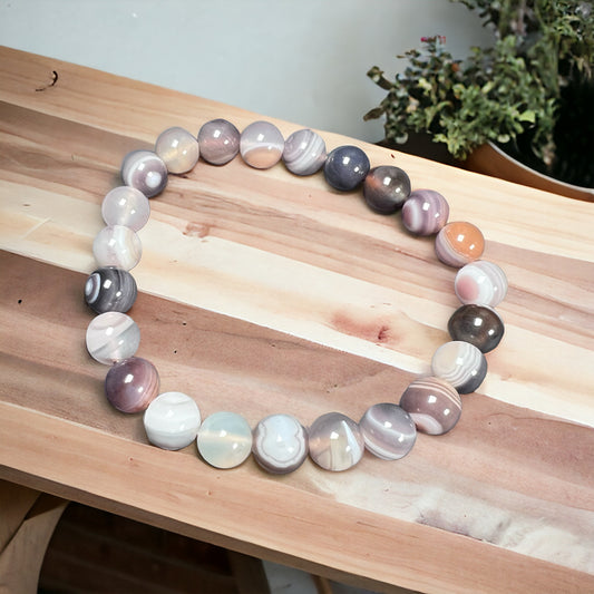 Bostwana Agate Bracelet 8mm