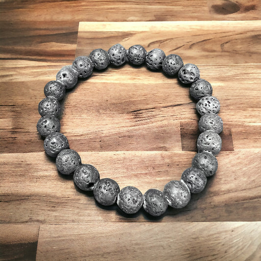 Lava Rock Bracelet 8mm