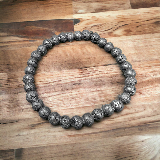 Lava Rock Bracelet 6mm