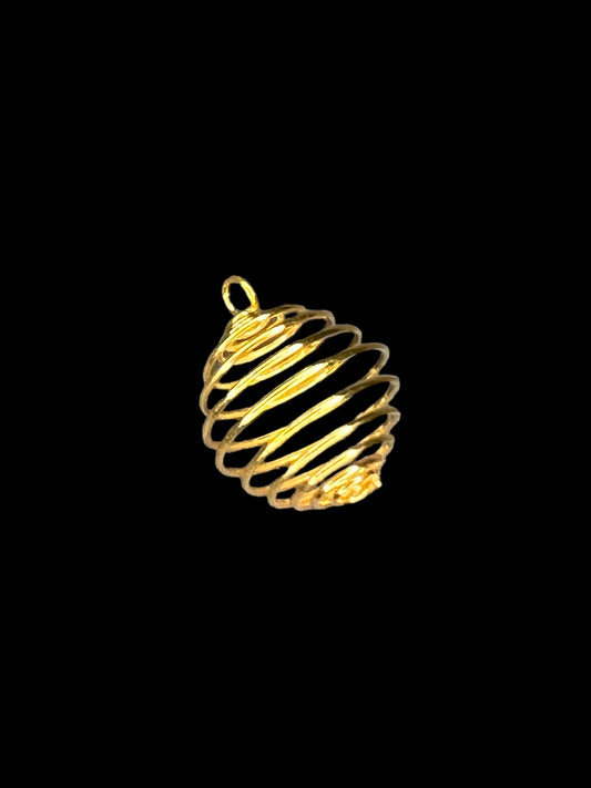 Gold Cage Pendant