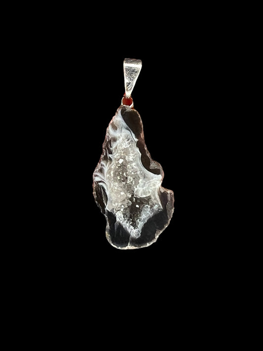 Natural Druzy Geode Agate Pendant NDG101