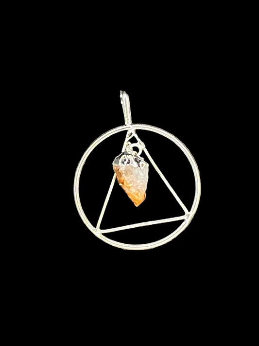 Citrine Point Pendant