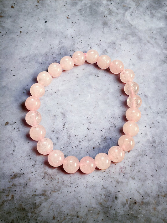 Rose Quartz Bracelet 8mm