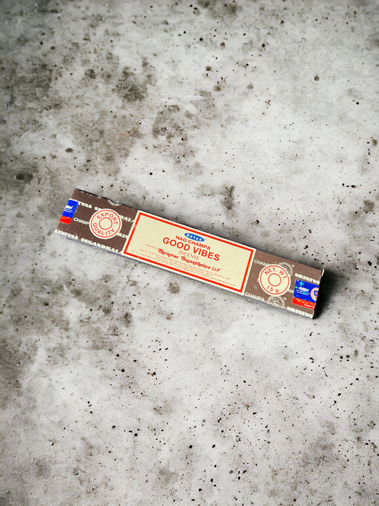 Nag Champa Good Vibes Incense 15g.