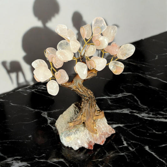 6" Feng Shui Tree- Rose Quartz