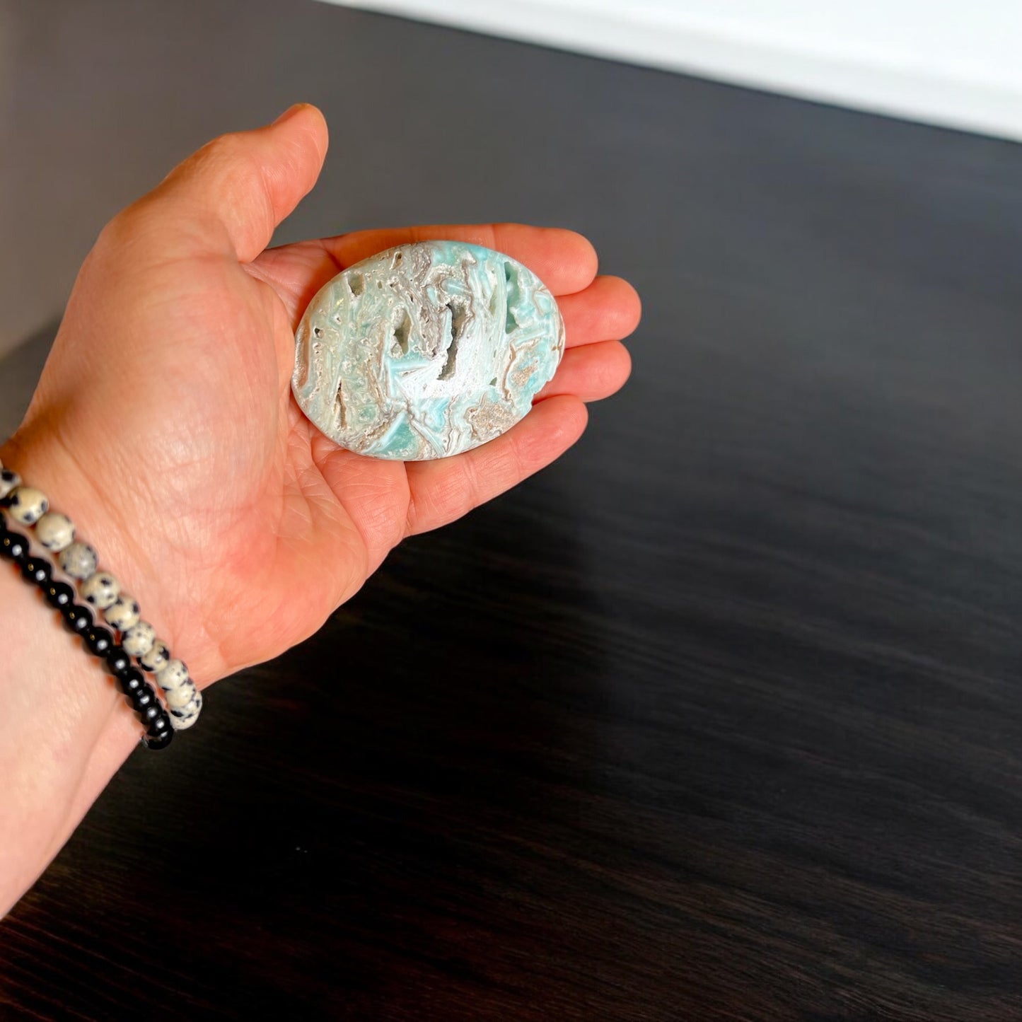 Blue Aragonite Palm