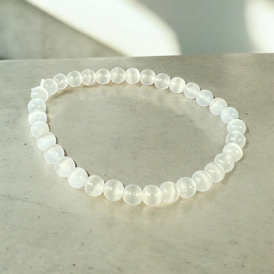 Selenite Bracelet 6MM