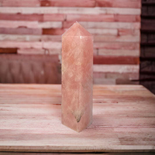 Small Rose Quartz Tower